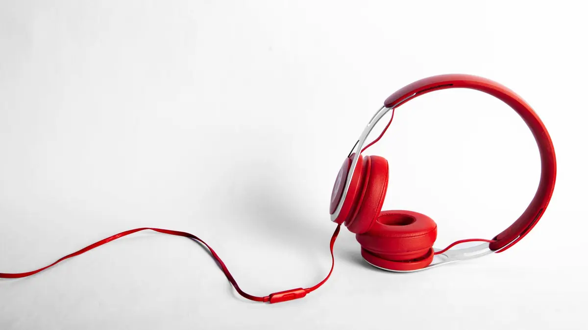 Close-up of a headphone earcup showing the memory foam pad